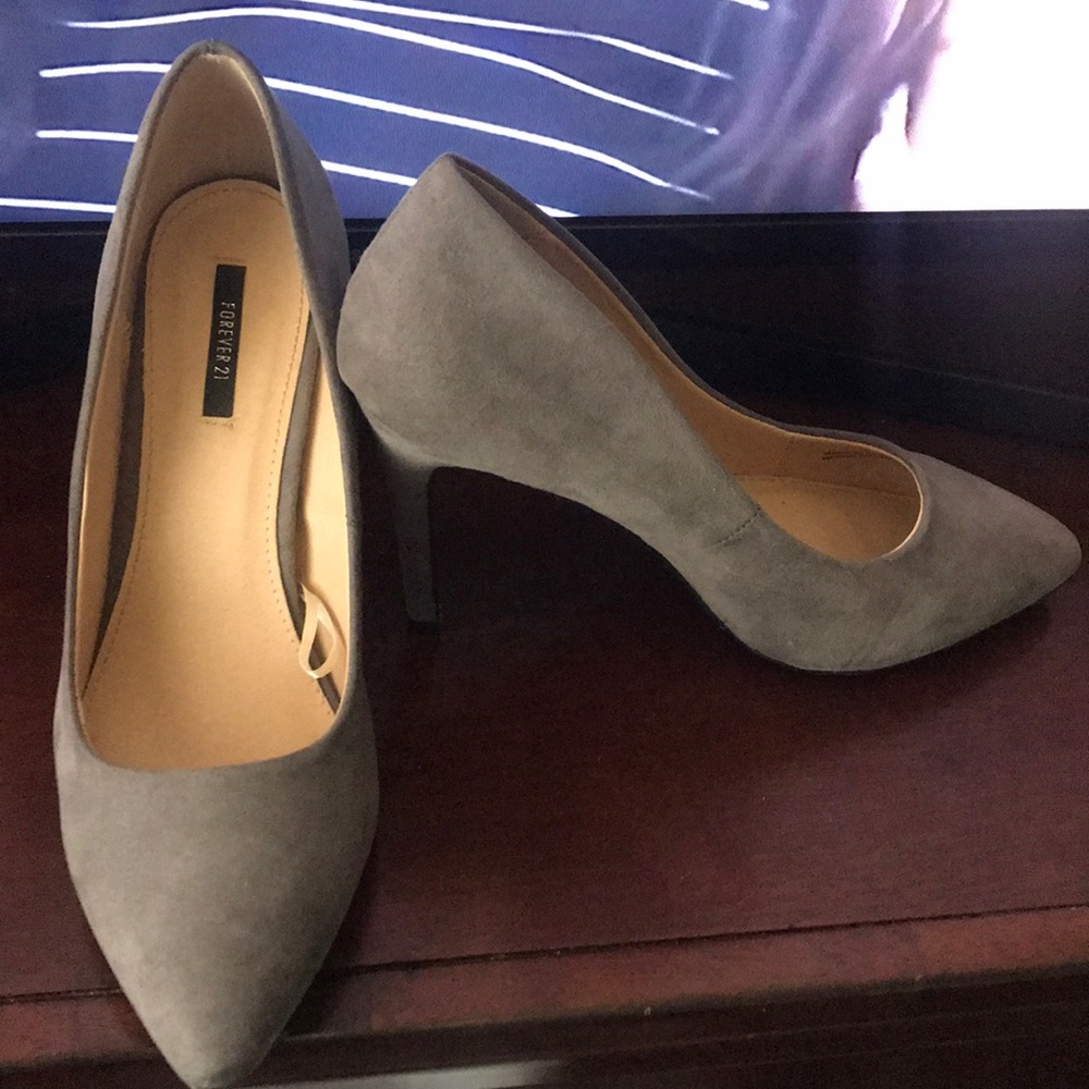 Grey forever 21 heels